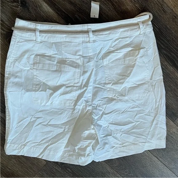 Talbots Stylish Rope Belt Shorts - Picture 7 of 8